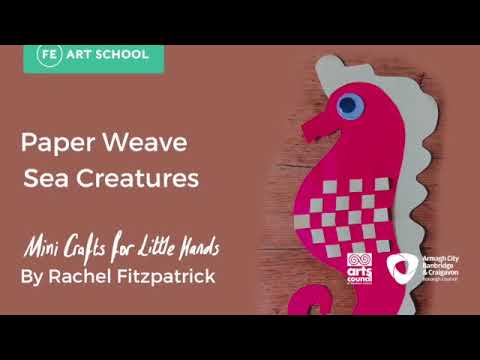 Weave Paper Sea Creatures |  Easy Crafts for Kids