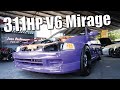 300hp mitsubishi mirage v6 de 11 segundos lancer  dipr vlogs