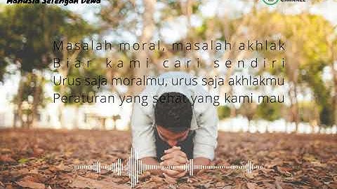 🎵 [ LIRIK ] MANUSIA SETENGAH DEWA - COVER BY REZHA REGITA