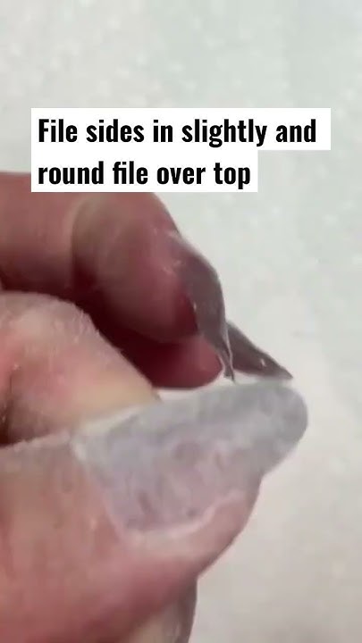how-to-shape-round-nails-nails-nailtutorial-shorts-youtube