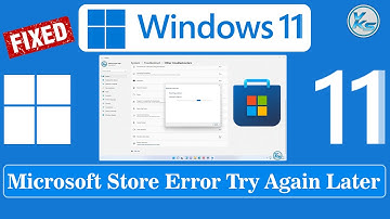 ✅ Microsoft Store Error Try Again Later in Windows 11 Computer