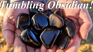 How to Tumble Obsidian in a Rotary Rock Tumbler! A Step-by-Step Guide from Start to Finish!