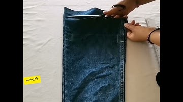 Cách may túi xách từ ống quần jean siêu nhanh, siêu đơn giản
