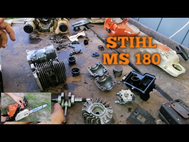 Schimb set motor Stihl ms 180 👨‍🔧⚙️ 