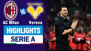 Highlights AC MILAN vs HELLAS VERONA: Leao lập cú đúp, Ibrahimovic xúc động chia tay Milan