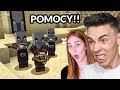 Moja DZIEWCZYNA pomaga mi OBRONIĆ WIOSKĘ w Minecraft