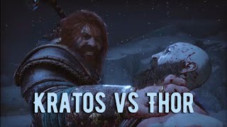 God of War Ragnarok - Kratos vs Thor Full Fight