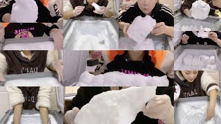 ASMR ICE EATING | FREEZER FROST ICE | SOFT ICE CHUNK