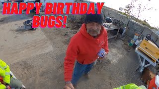 Just cleaning the yard and Bugs birthday