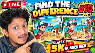 🔴 LIVE FIND THE DIFFERENCE #10 🔍🔥 Bisa Temukan Semua Perbedaannya?! | GOALS 5K SUBSCRIBER! screenshot 2