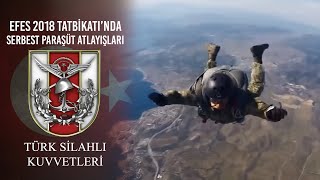 Efes 2018 Tatbikatında Serbest Paraşüt Atlayışları