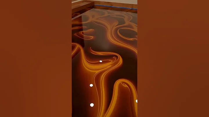 Incredible log end and epoxy flooring! 😱 #interiordesign #rustic #diy #explore #home #shorts