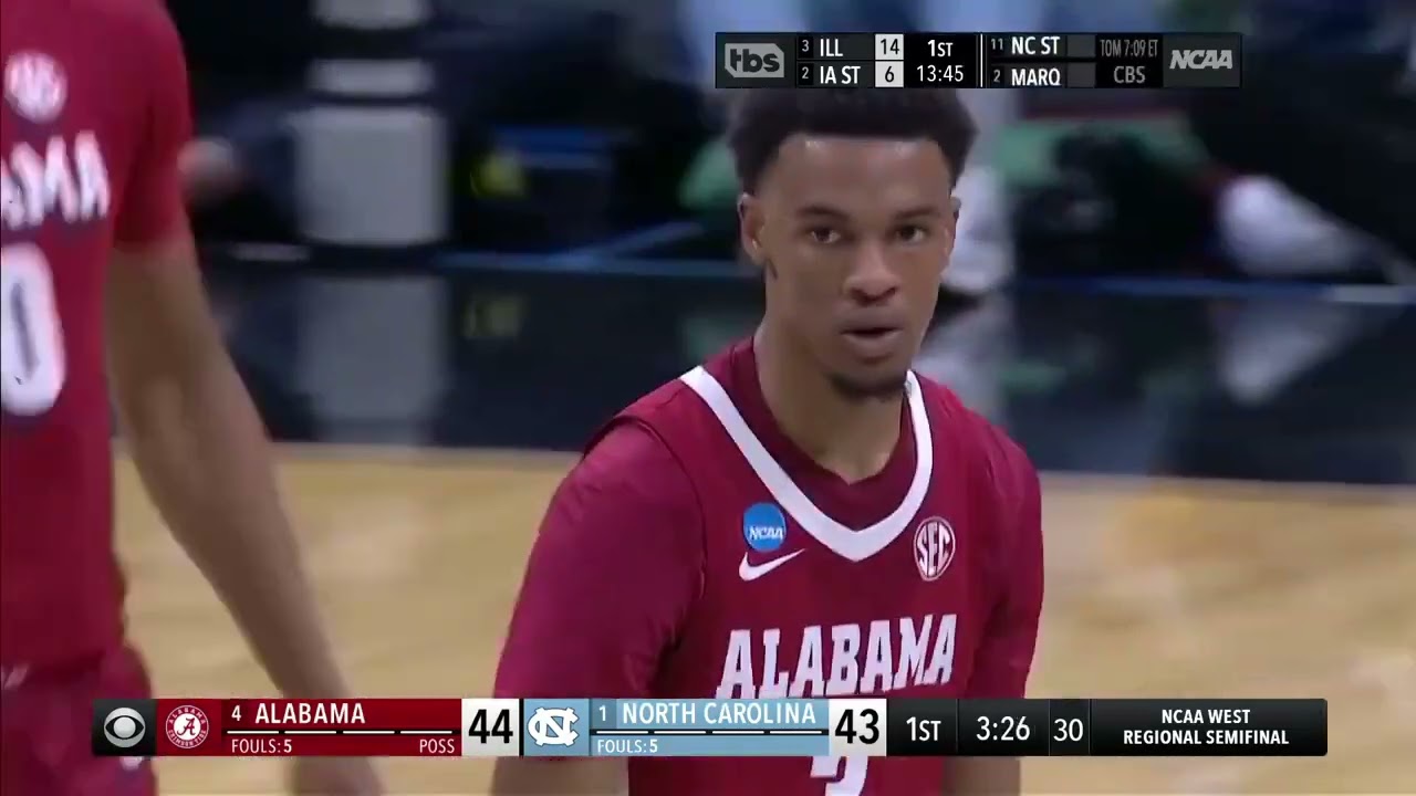 Rylan Griffen vs North Carolina | 2024 NCAAT (19 PTS, 4 REB, 1 OREB, 1 AST, 6-12 FG, 5-8 3FG)