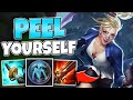 CRIT JANNA CAN NUKE WITH AUTOS AND PEEL HERSELF! (TOP LANE) - League of Legends