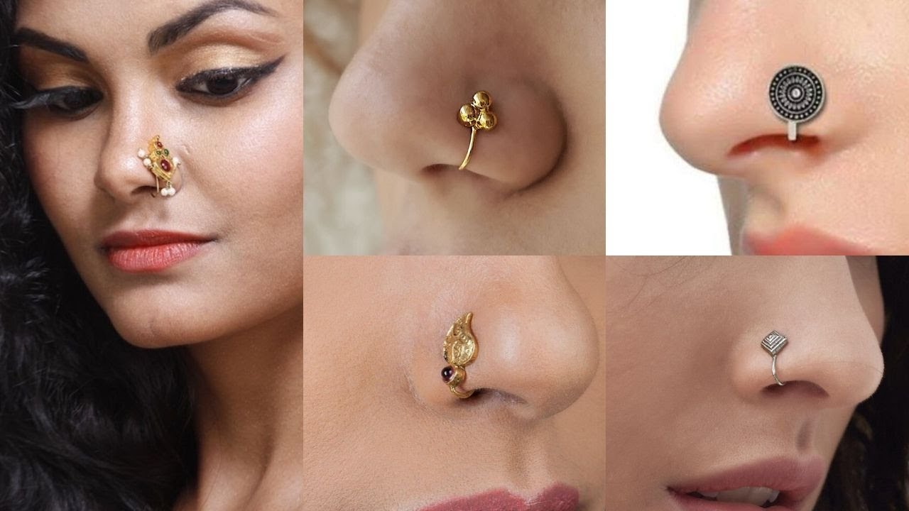 Stylish Gold Nose Pin 2024 | www.exitjail.com