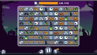 Mahjong connect halloween matching game level1 complete screenshot 2