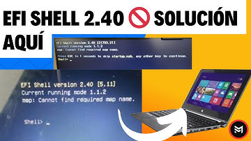 EFI Shell Version 2.40 Solución a Problemas de Inicio en tu PC 💻🔧 Guía Paso a Paso #EFIShell