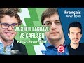 Maxime Vachier-Lagrave contre Magnus Carlsen Blitz commenté en direct