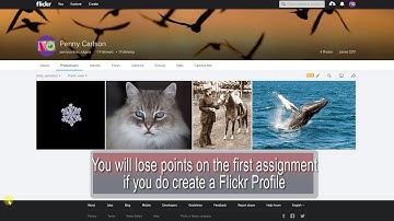 How to Set Up Your Flickr Account and Post to the Assignment Group
