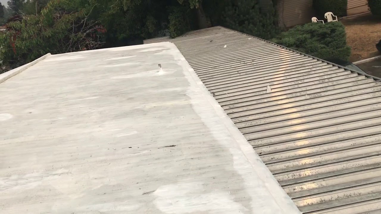 Mobile home roof coating YouTube