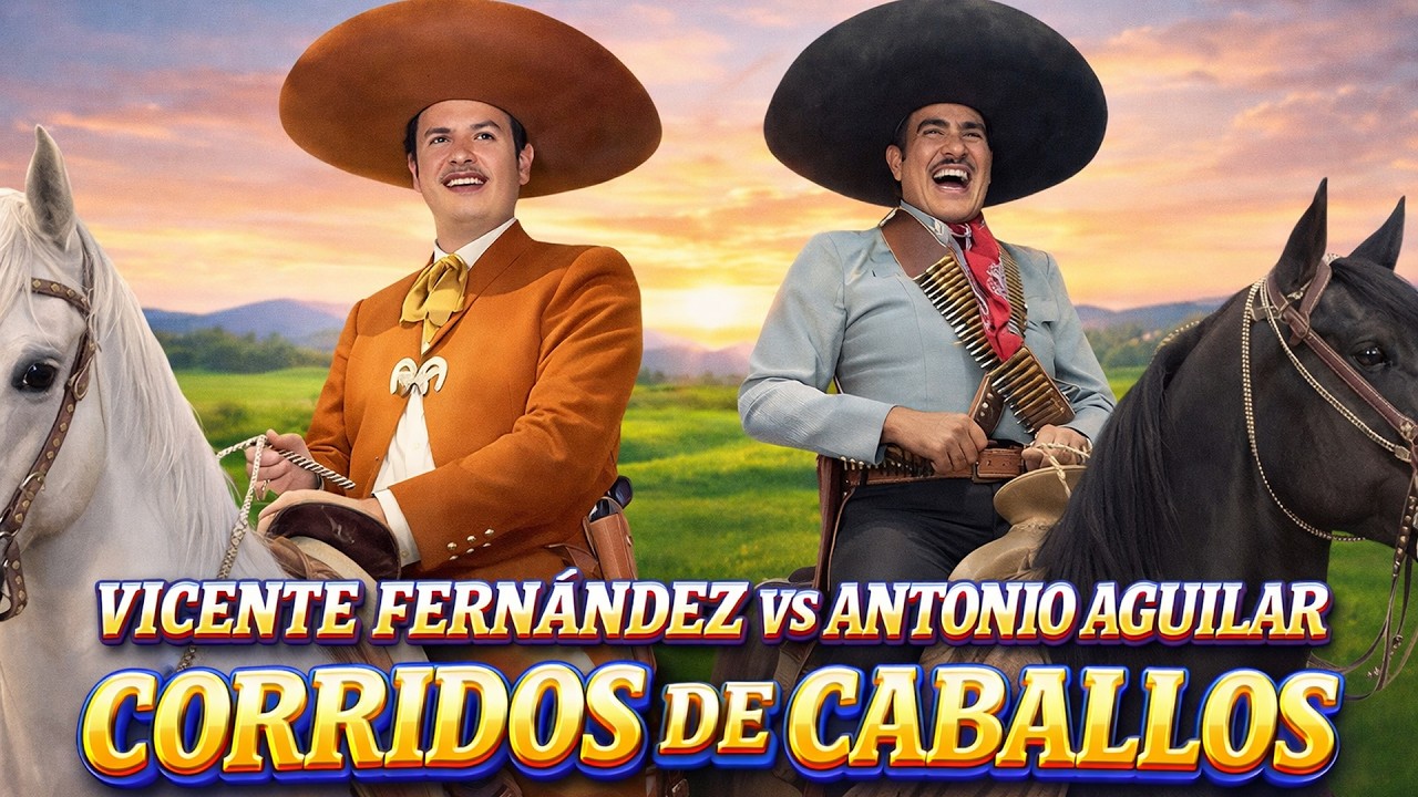 VICENTE FERNÁNDEZ y ANTONIO AGUILAR 🐴 Corridos Inmortales del Rancho 🇲🇽
