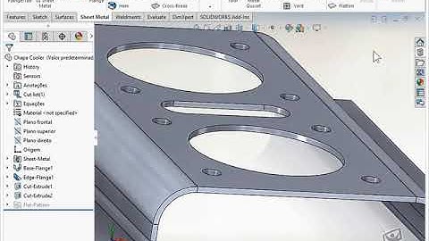 Plaques de coupe, de pliage et de dépliage | SolidWorks 2016 Tôlerie