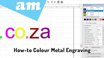 Metal Engrave in Colour by LabelMark MOPA Fiber Laser Experienced and Software Explained