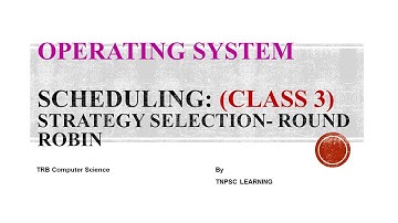PGTRB/TNSET2025/ Polytechnic/Operating System -CPU Scheduling- Round Robin Scheduling