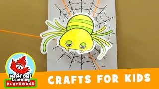 Incy Wincy Spider Craft for Kids | Maple Leaf Learning Playhouse
