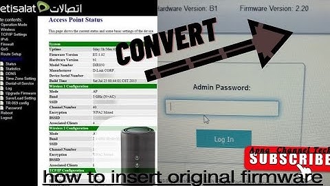 How to Install Stock Firmware on Any DLink Router in  D-Link DIR-850L (Etisalat to Orginal firmware)