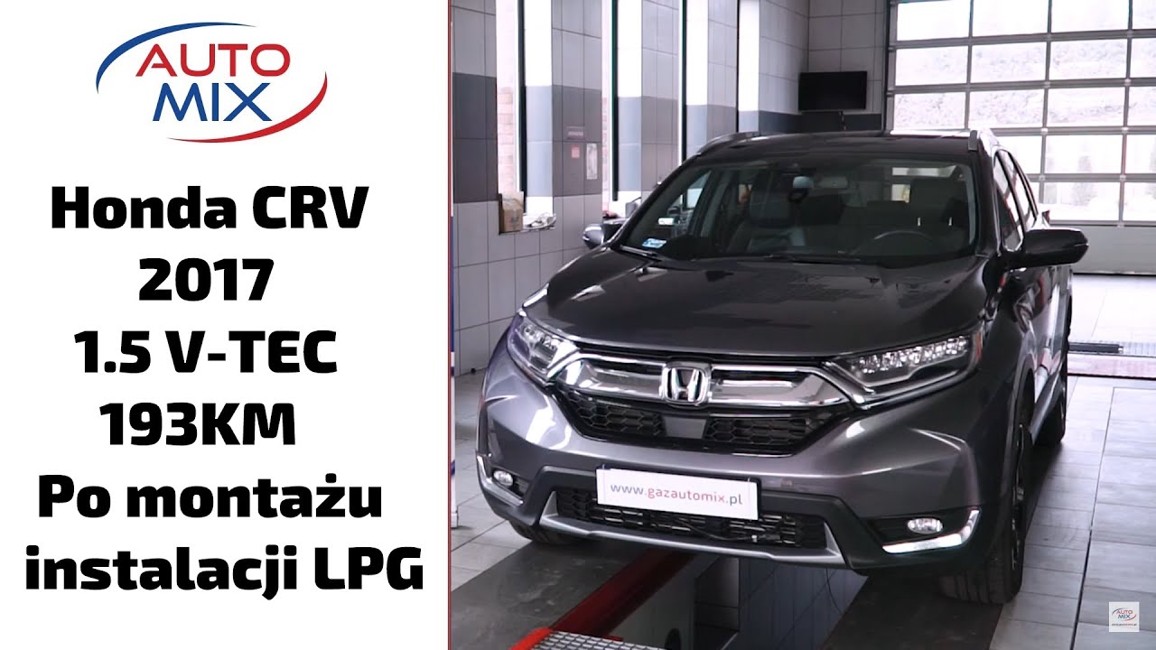 Honda CRV 2017 1.5 VTEC 193KM po montażu instalacji