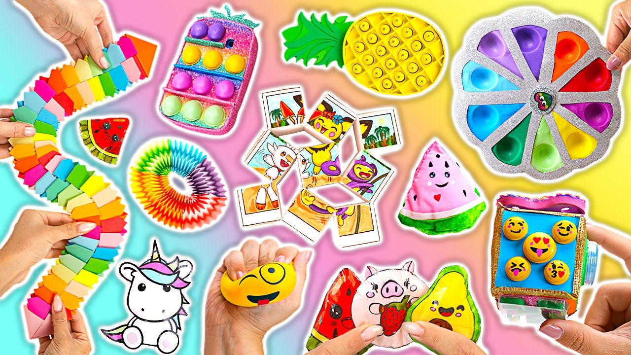 9 beliebte Fidget-Spielzeuge basteln | EASY DIY!