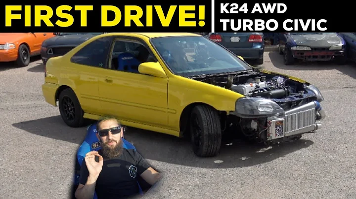 Pt.7 | LAMBO KILLER BUILD | 600HP AWD TURBO HONDA CIVIC | FIRST DRIVE!