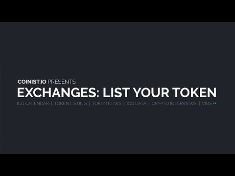 How to get your token listed on an exchange