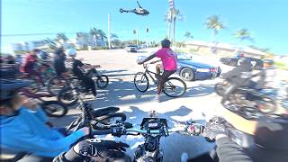 I Took My Surron To An All Bikes Welcome Rideout Cops Crashes