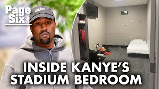 Kanye West shares photo of his Atlanta stadium bedroom | Page Six Celebrity News