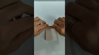 How to make 3D Origami Letter N with paper very easy #shorts