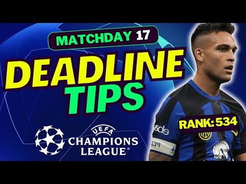 UCL FANTASY MD17