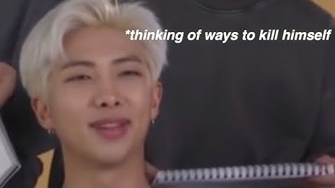 namjoon and his passive aggressive ass (rEupLoAd with new clips, I guess)