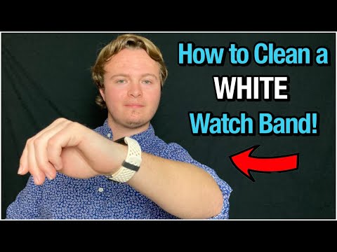 How to Properly Clean a WHITE Watch Band- Elastomer/Rubber Nylon