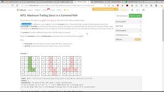 Leetcode Weekly Contest 289 Screencast (Rank 257)