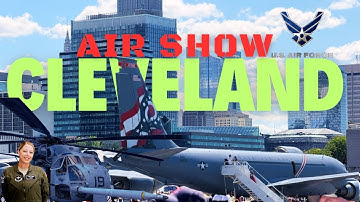 INSANE AIRSHOW CLEVELAND 2025 | USAF THUNDERBIRDS IN ACTION & CROWD REACTIONS