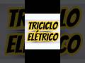 Triciclo Elétrico 2 Assentos 1000w Autonomia 45-60km 20ah