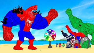 Rescue HULK Family & SPIDERMAN, CAPTAIN vs KING SPIDER SHARKZILLA : Who Is The King Of Super Heroes?