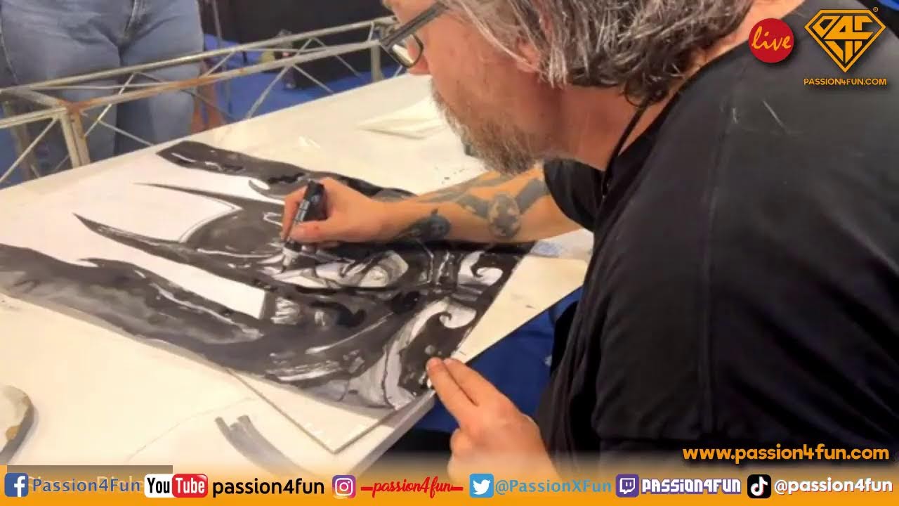 Live drawing Simon Bisley - YouTube