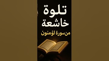 تلاوة خاشعة من سورة المؤمنون #quran #اكسبلور #yasseraldossary #اكتب_شي_تؤجر_عليه #حالات_واتس #المنشا