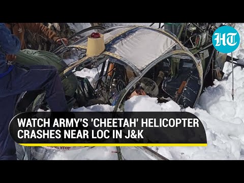 Army chopper on rescue sortie crashes in Gurez sector of Kashmir; Co-pilot killed, pilot critical