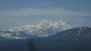 MOUNT MCKINLEY VIEWING POINTS WHILE DRIVING ON GEORGE PARKS HIGHWAY, ALASKA