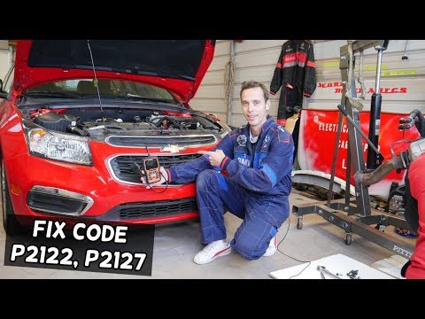 FIX CODE P2122 P2127 ENGINE LIGHT ON CHEVY, CHEVROLET, GMC, BUICK, CADILLAC