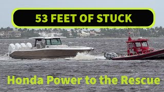 Boat STUCK on Sandbar - Honda power to the rescue screenshot 5